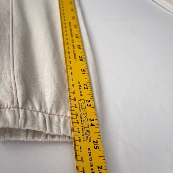 Le Lis Fleece Elastic Waist Pull On Jogger Pants Lined Pockets Beige Women XS - Picture 9 of 11